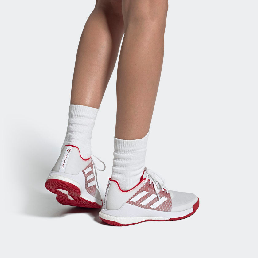 (WMNS) adidas Crazyflight 'White Power Red' EF2679