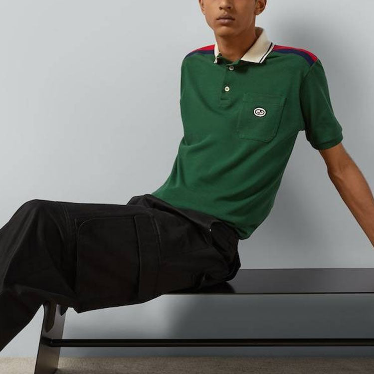 Gucci Cotton Polo With Interlocking G 'Black' 737656-XJF4V-1043
