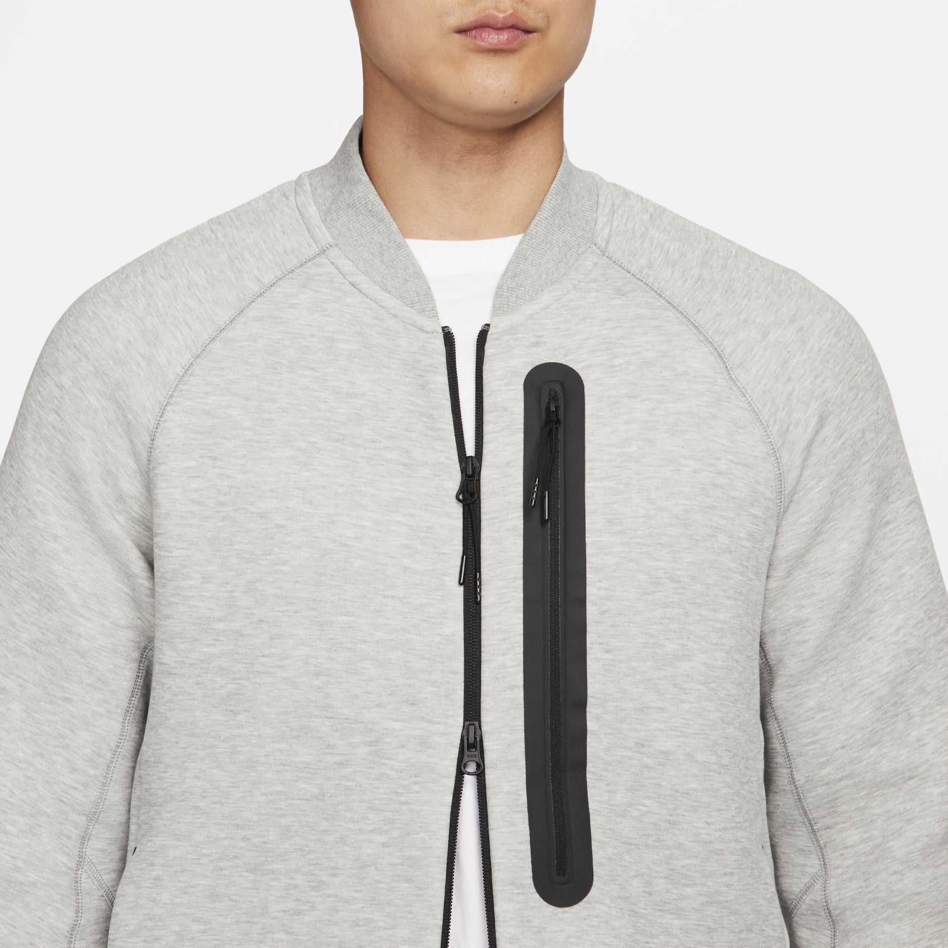 Nike Sportswear Tech Fleece Bomber Jacket Asia Sizing 'Grey' FB8009-063