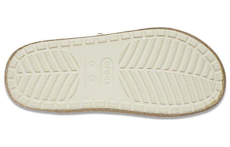 (WMNS) Crocs Classic Cozzzy Glitter Sandals 'Multi Gold' 208124-93S