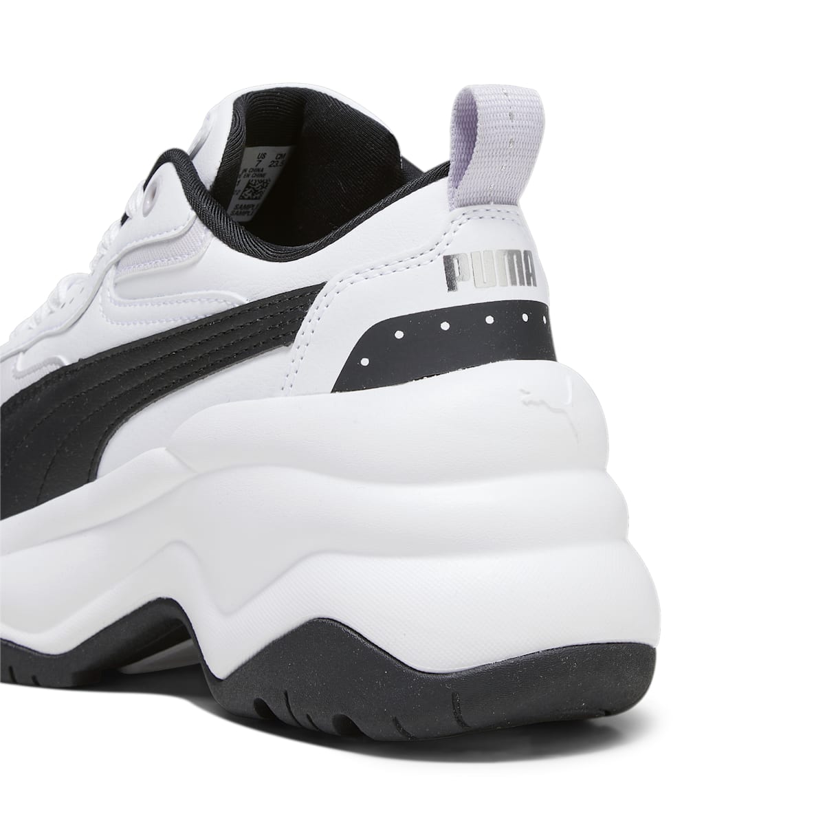 (WMNS) PUMA Cilia Wedge 'White Black Lavender' 393915-01