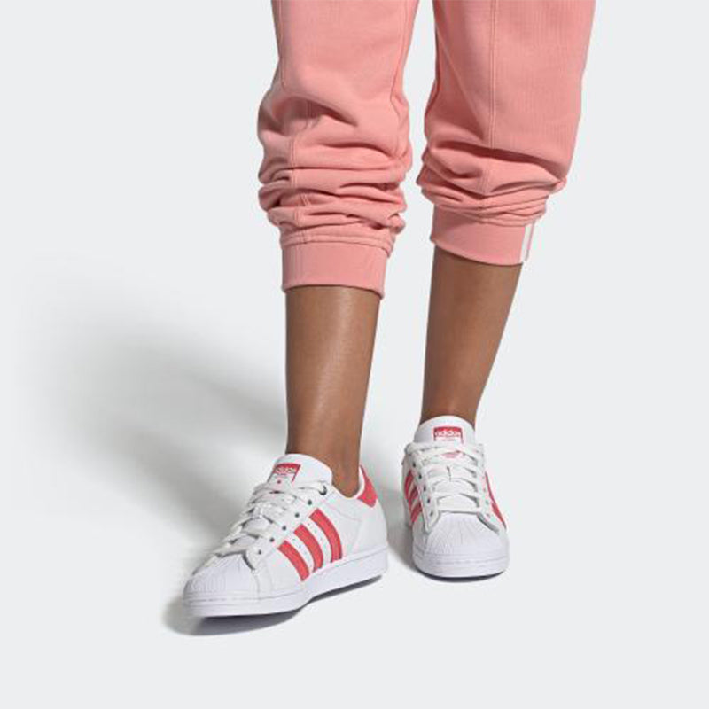 (WMNS) adidas Superstar 'Corduroy Striped - White Tactile Pink' H69024
