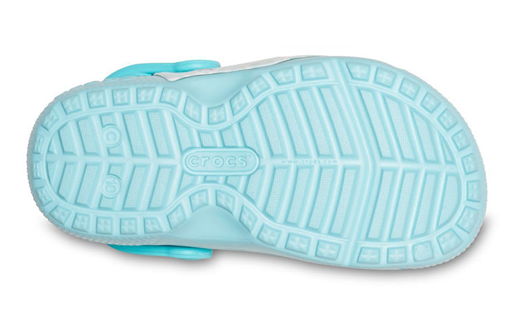 (GS) Crocs Fun Lab Disney Little Mermaid Clogs 'Sky Blue White' 206281-4O9