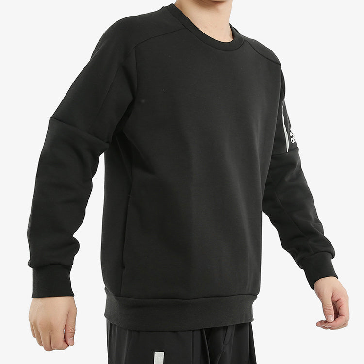 adidas Casual Running Sports Round Neck Pullover Black FJ0234