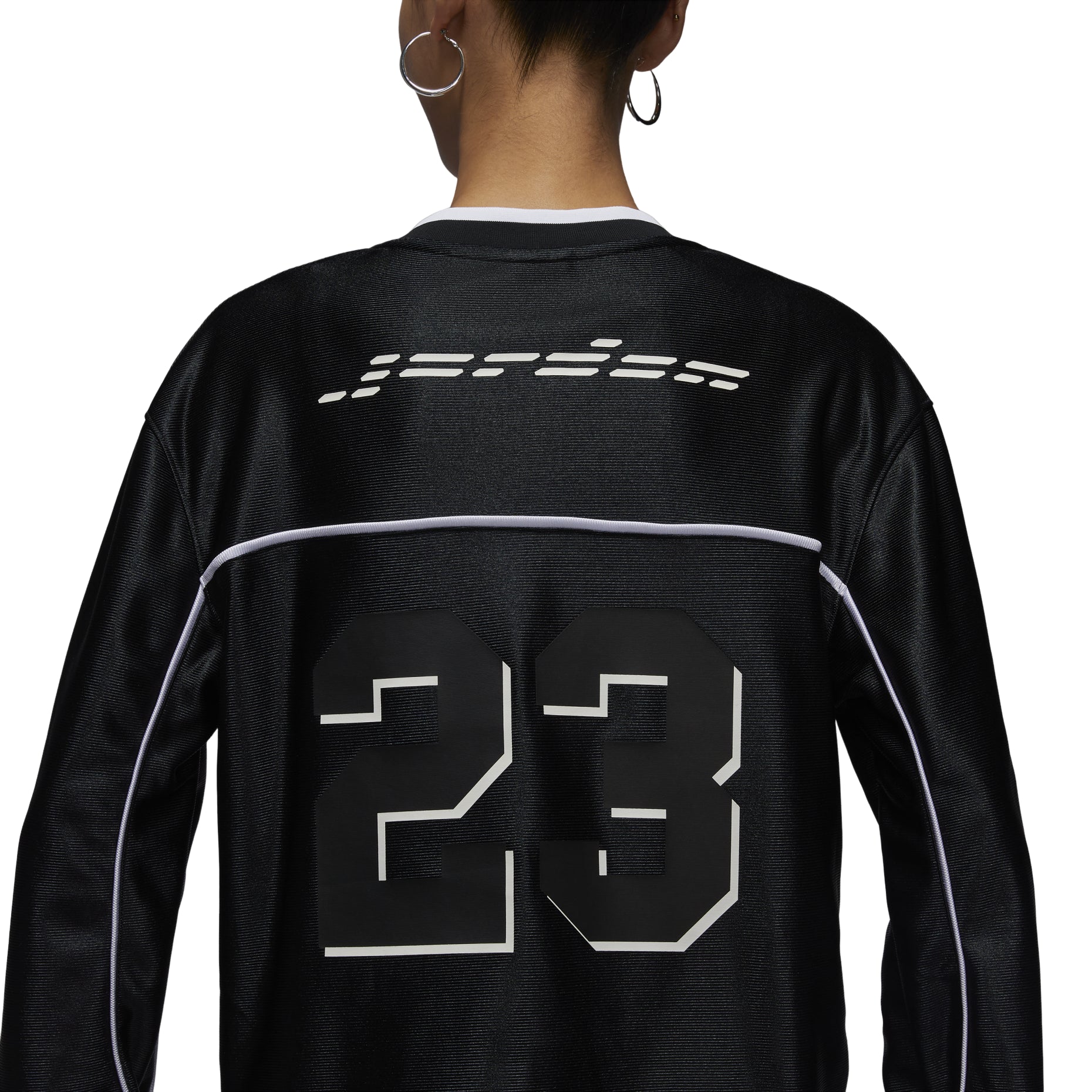 (WMNS) Air Jordan Long Sleeve Jersey Asia Sizing 'Black' HF9460-010