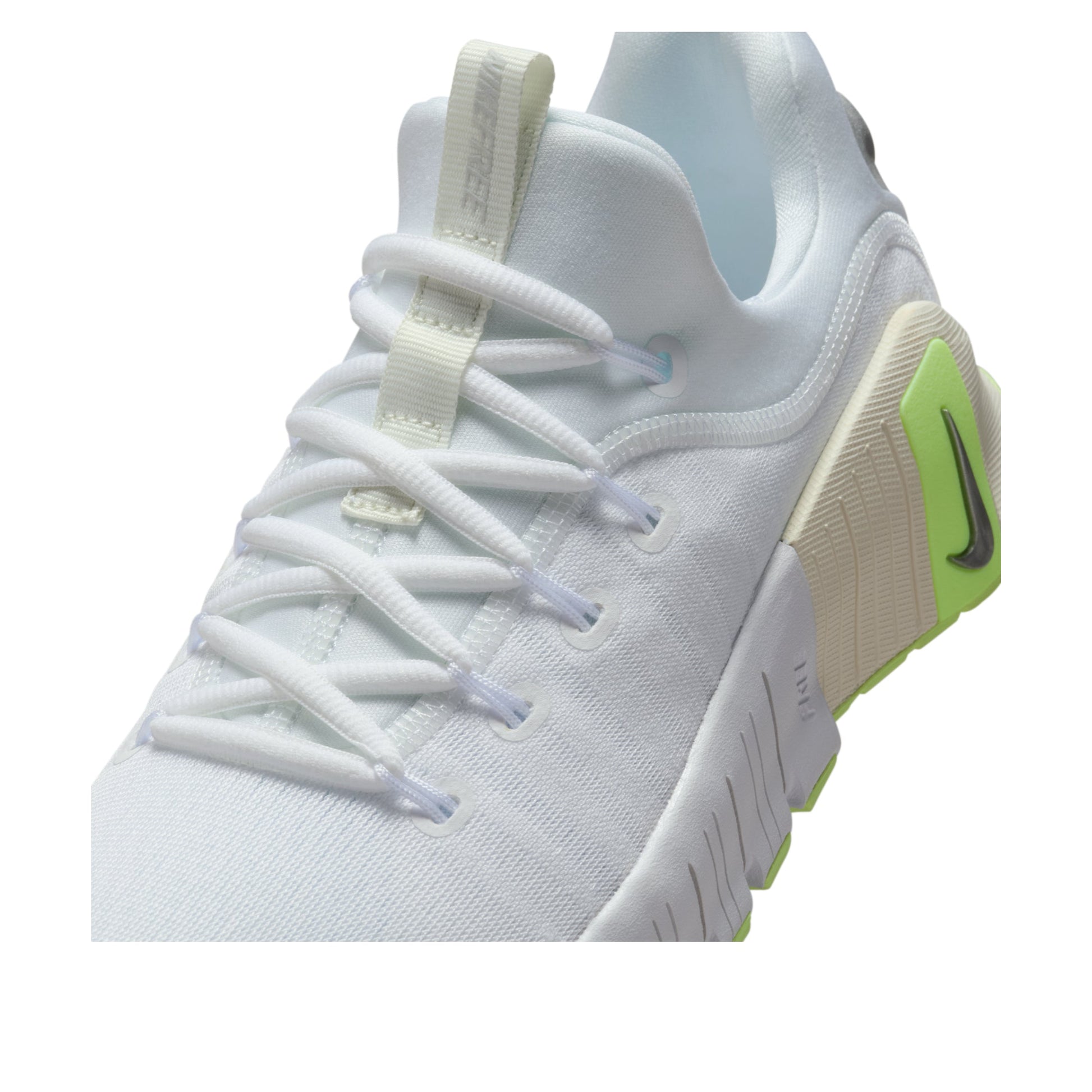 (WMNS) Nike Free Metcon 6 'White Metallic Silver Barely Volt' FJ7126-108