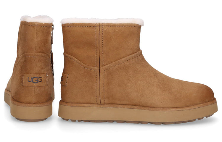 (WMNS) UGG Classic Mini BLVD Snow Boots Brown 1108143-BUN