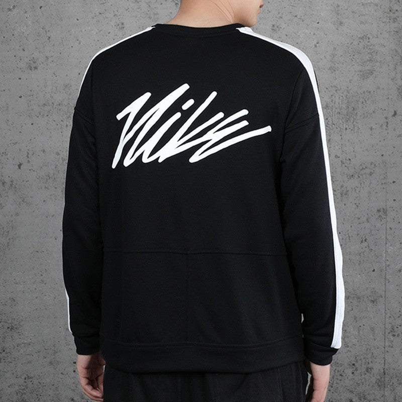 Nike Dri-fit Logo Knit Quick Dry Training Pullover Black CJ4624-010