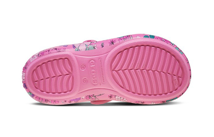 (GS) Crocs Classic Charm Mary Jane Sandals 'Pink Purple' 206364-669