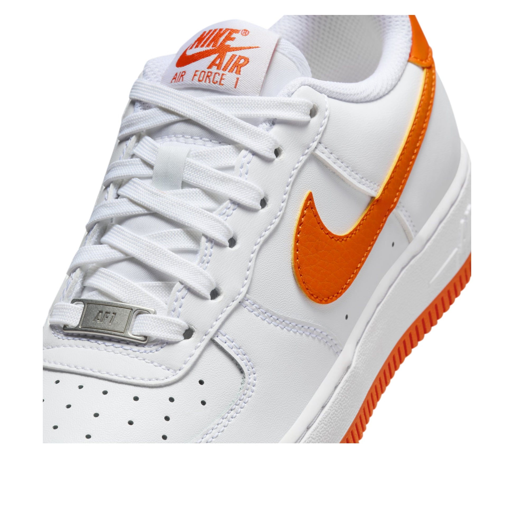 (GS) Nike Air Force 1 'White Safety Orange' FV5948-113