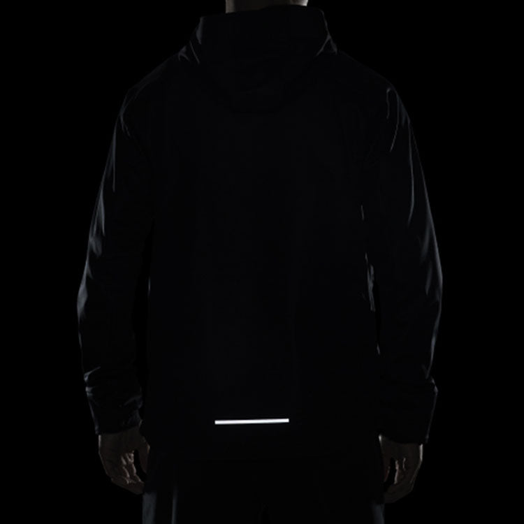 Nike Shield Reflective Zipper Sports Hooded Jacket Black BV4881-010