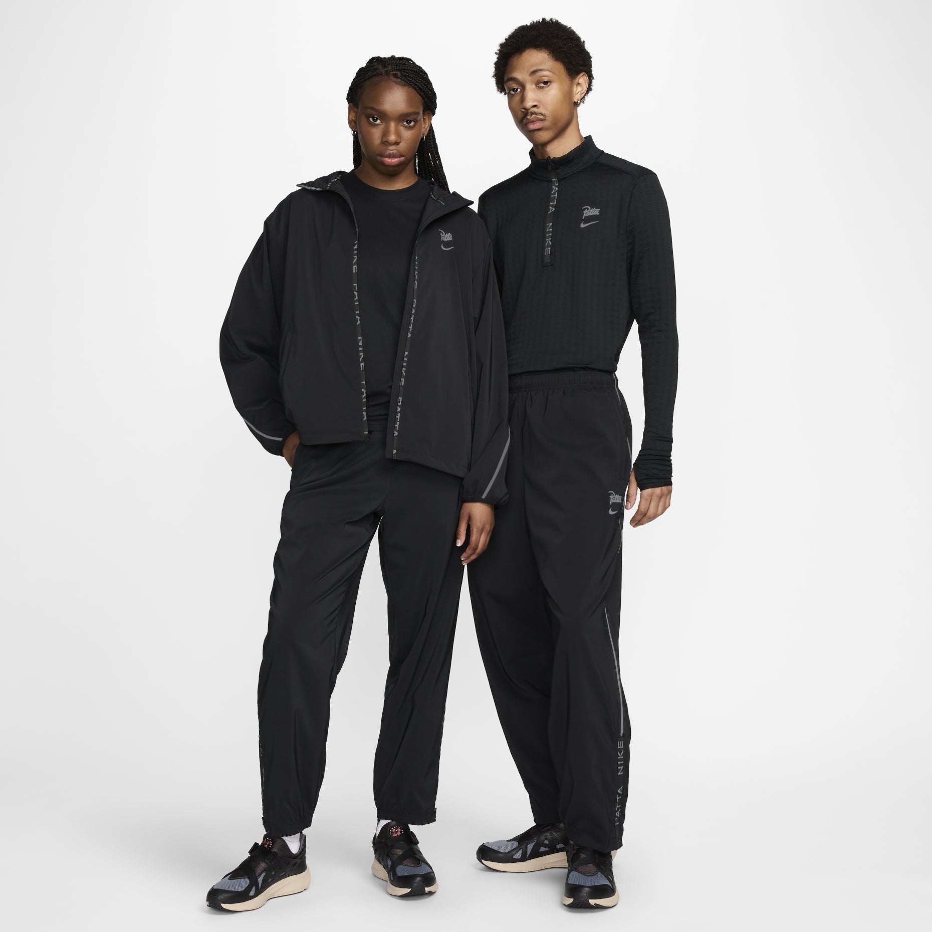 Nike x Patta Track Pants (Asia Sizing) 'Black' FJ3099-010