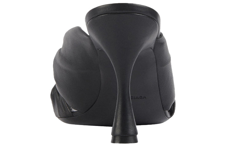 (WMNS) Balenciaga Small High Heels Black Slippers 617574WA2M01000