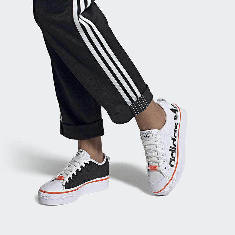 (WMNS) adidas Nizza Platform 'White Black' S42603
