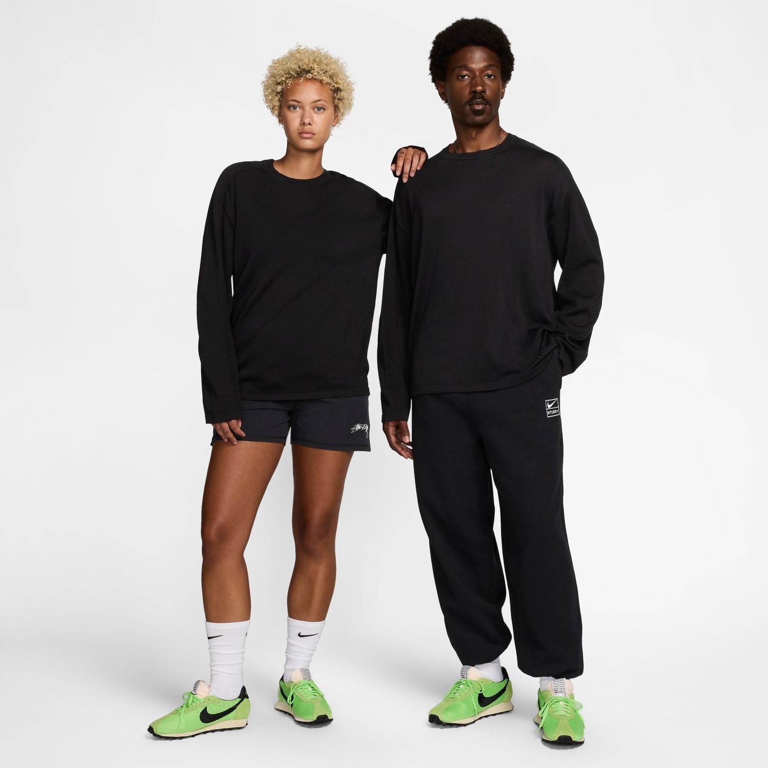 Nike x Stussy Long-Sleeve Knit Jersey 'Black' HF3898-010