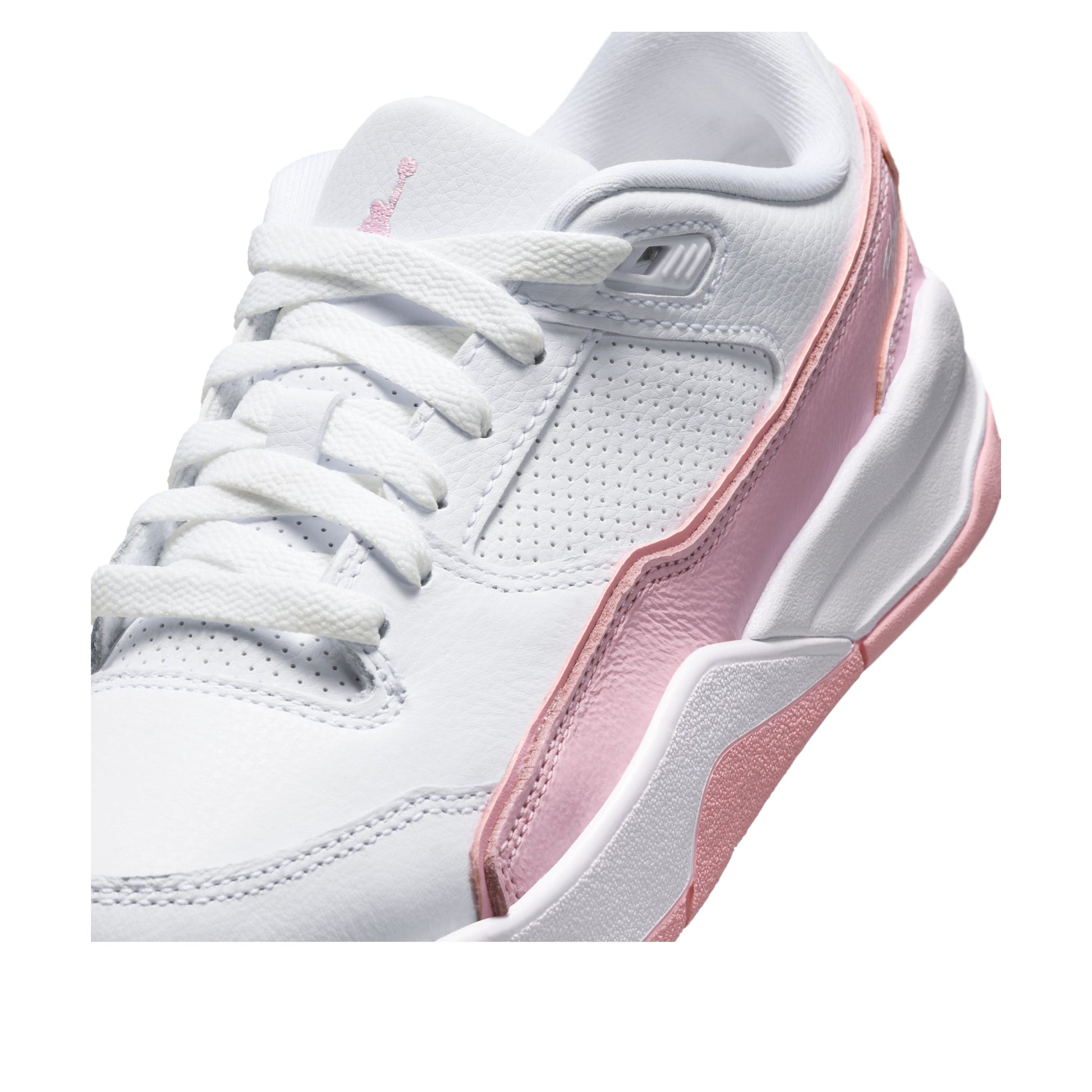 (GS) Air Jordan Flight Court 'White Medium Soft Pink' HF3333-161