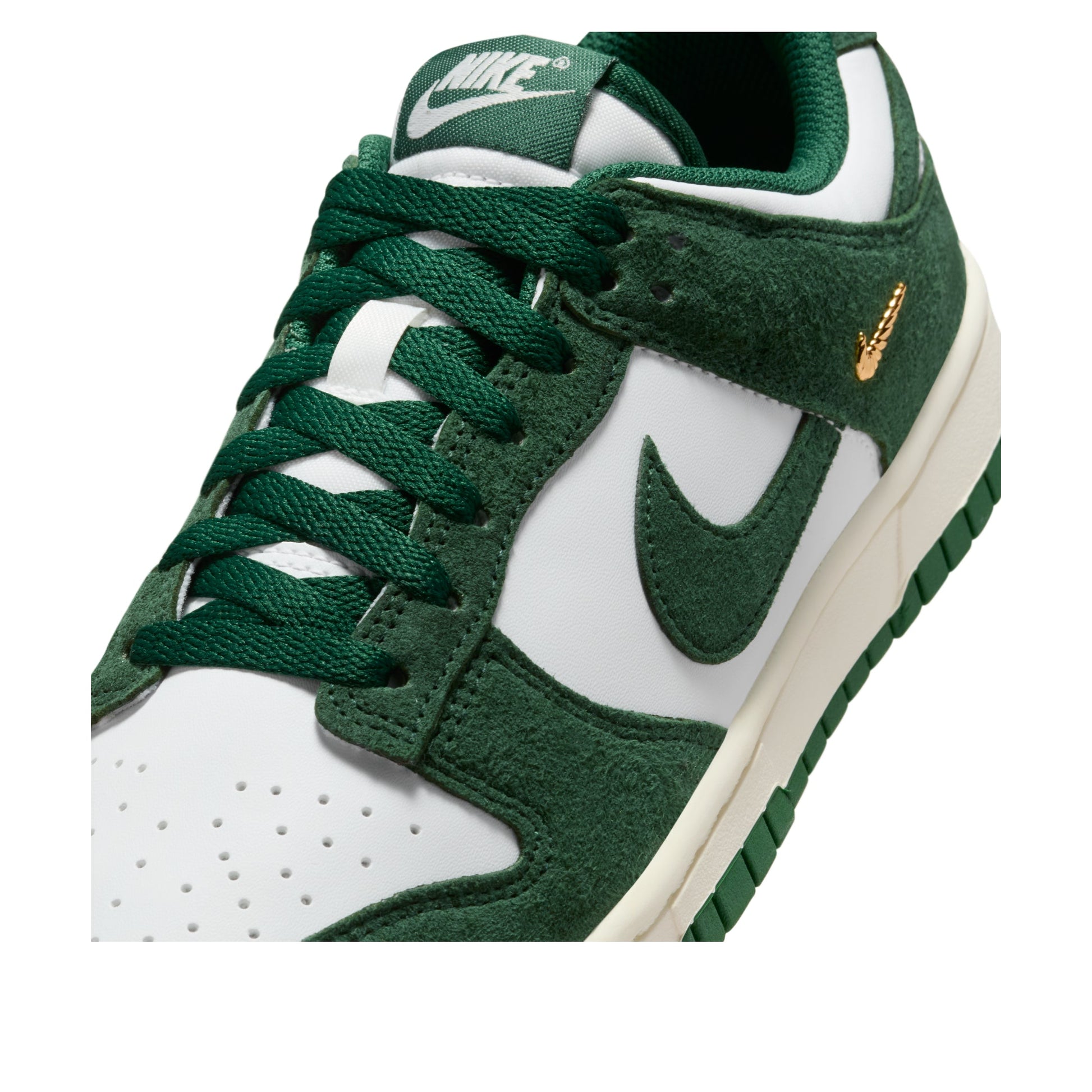 (WMNS) Nike Dunk Low 'Gorge Green Gold Mini Swoosh' IB4417-100