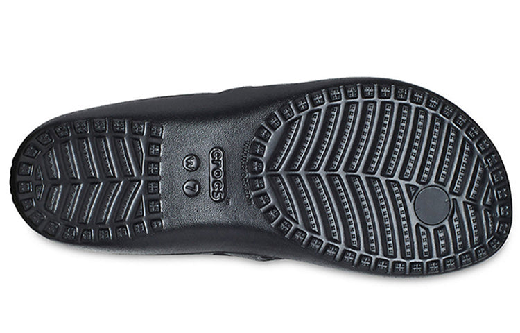 (WMNS) Crocs Kadee 2 Printed Flip Minimalistic Casual Flip-Flops Black 206866-001