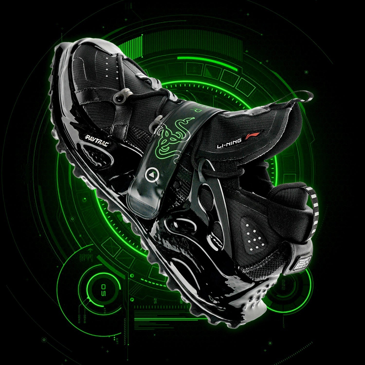 Li-Ning Titan Halo x Razer 'Black Green' AGLR149-11