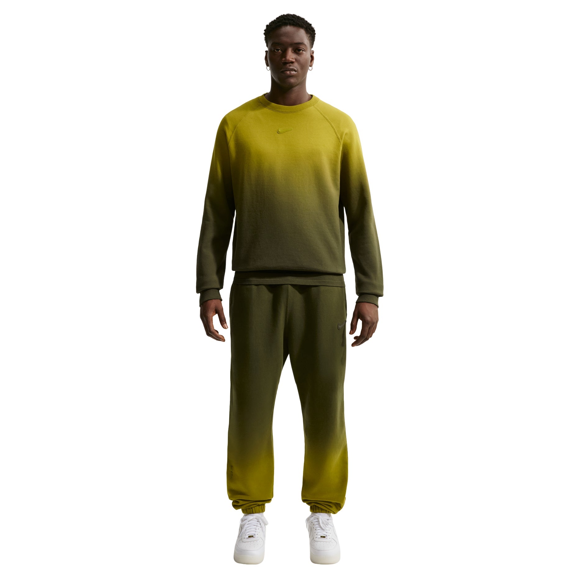 Nike NOCTA Fleece CS Crew 'Moss Medium Olive' HJ6338-390