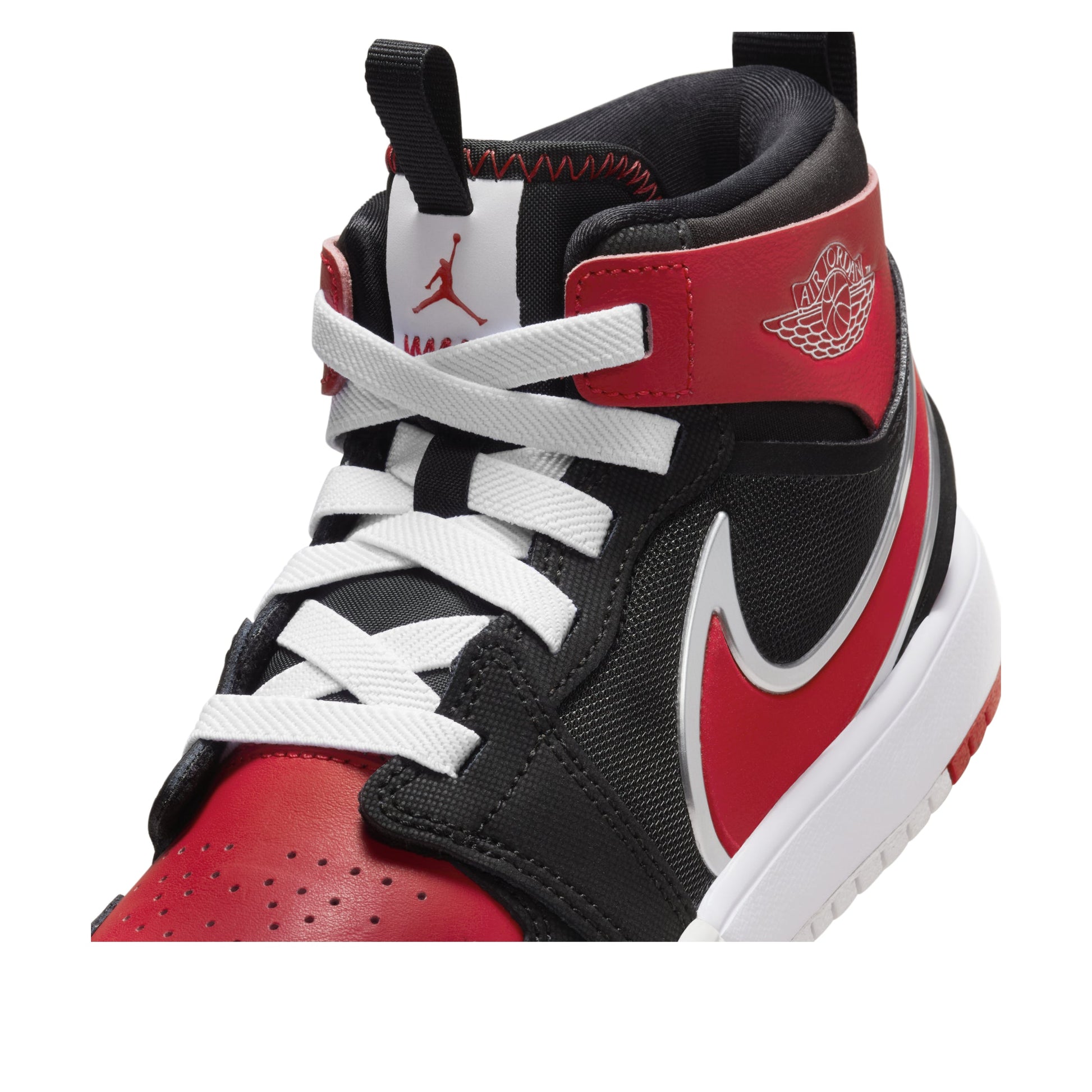 (PS) Air Jordan 1 Mid RM EasyOn 'Black White University Red' FQ1282-006