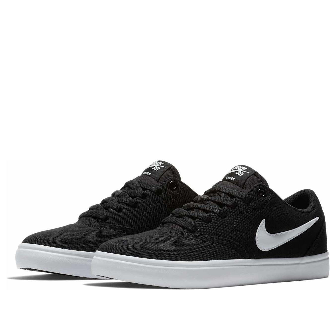 (WMNS) Nike Check Solarsoft Canvas SB 'Black Platinum' 921463-010