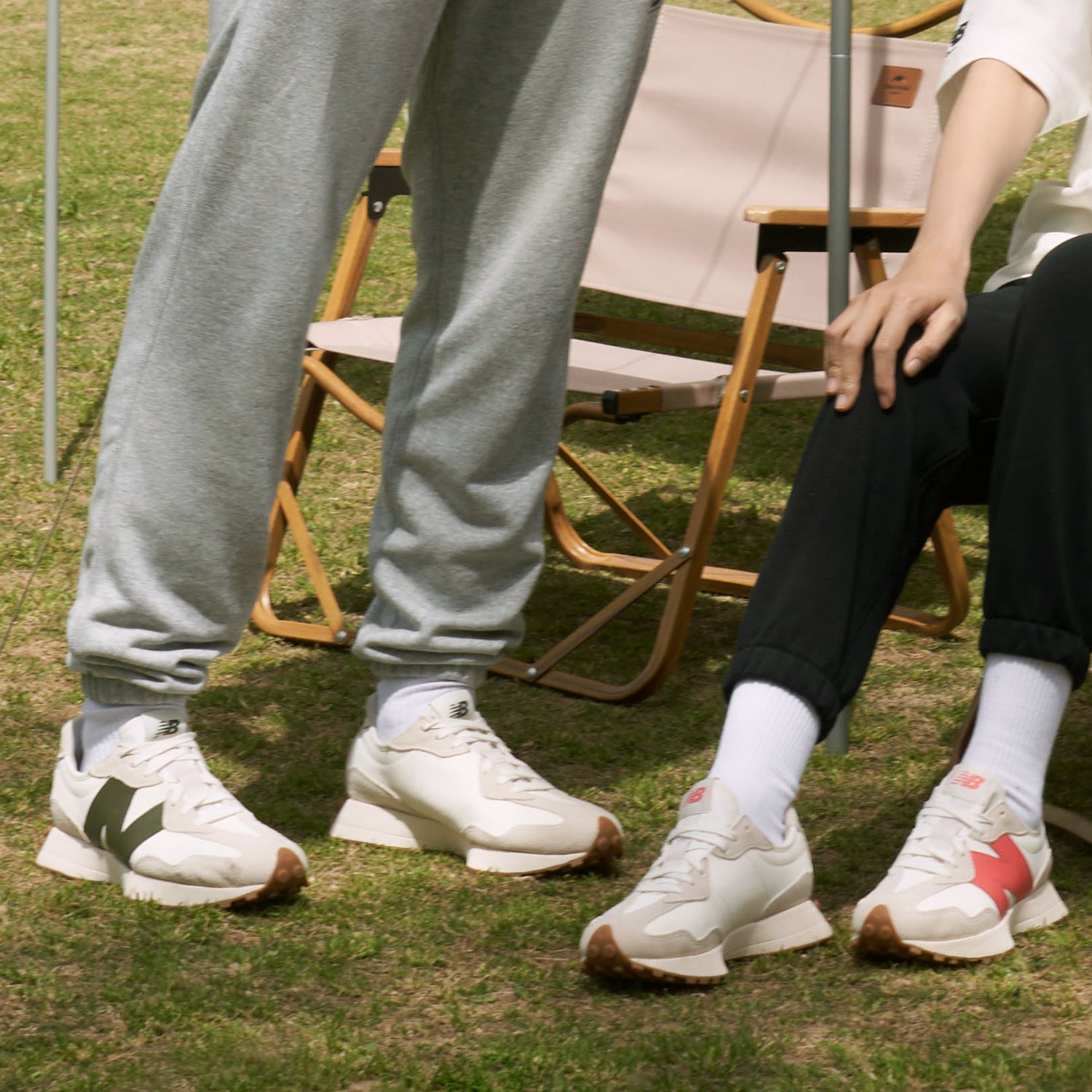 New Balance 327 'White Grey Red' MS327ASM