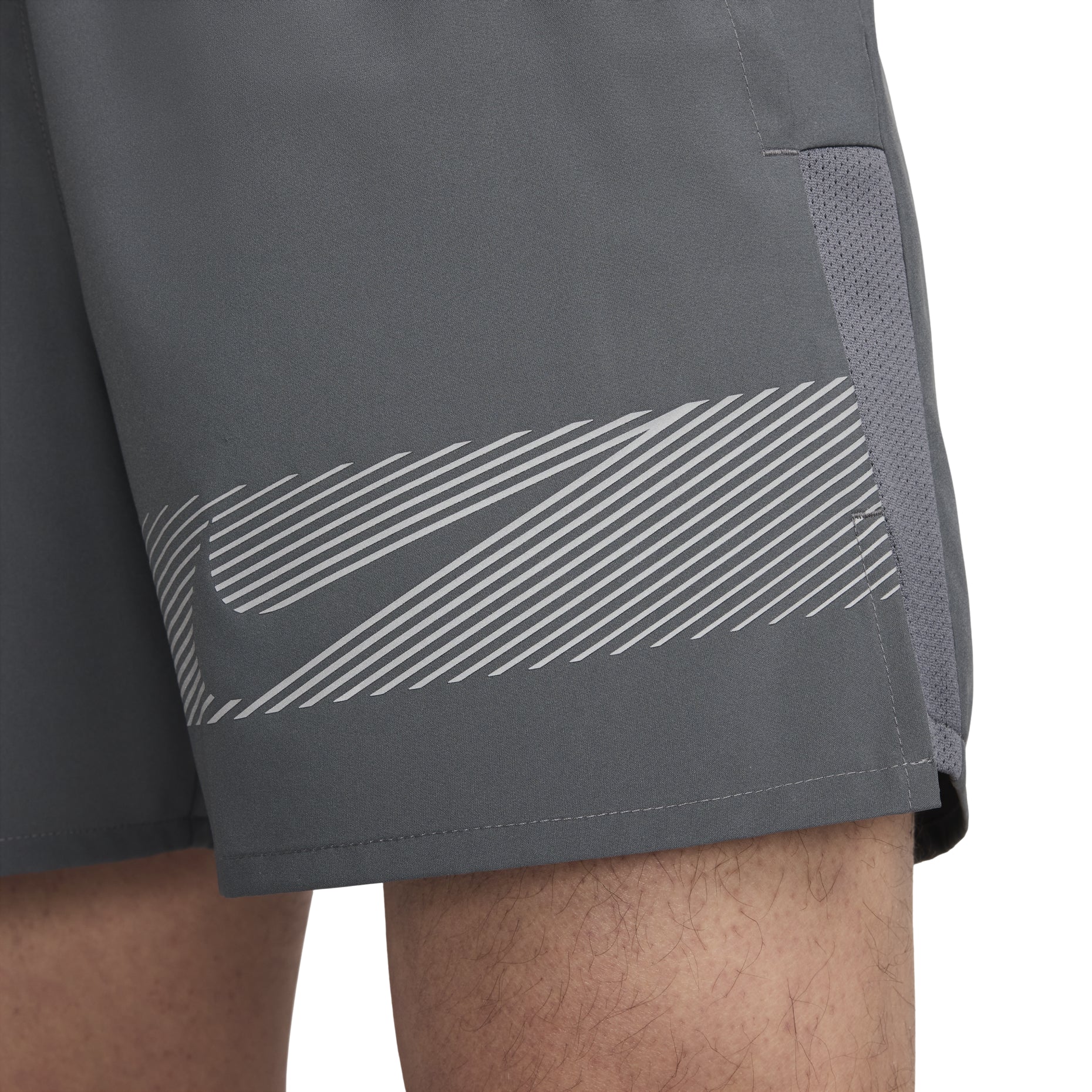Nike Challenger Flash Dri-FIT Running Shorts Asia Sizing 'Steel Grey' FN3049-068
