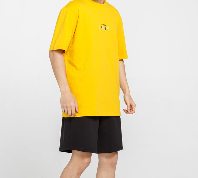 PUMA Printed Short Sleeve TEE Men Gold 597337-25