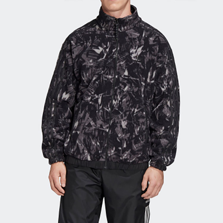 adidas originals Polar Fleece AOP Jacket For Men Black GD0007
