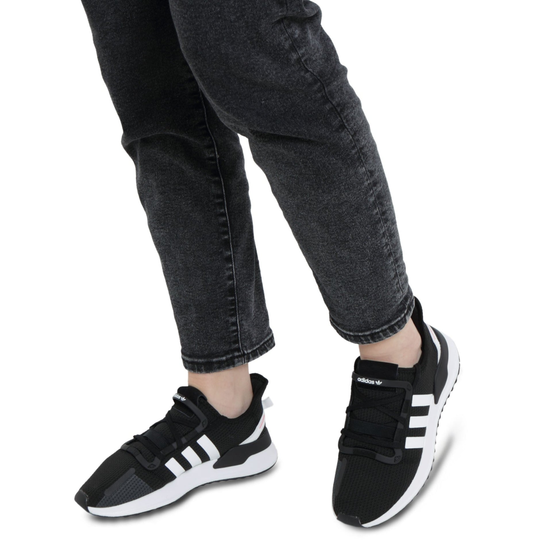 (GS) adidas U_Path Run J 'Black White' G28108