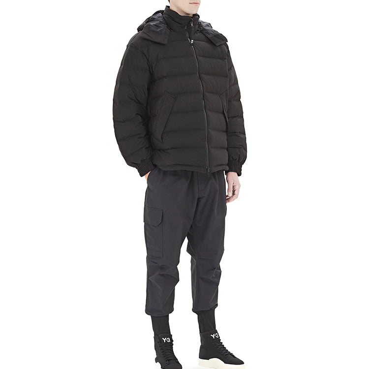 adidas Y-3 Seamless Hooded Down Jacket 'Black' FJ0442