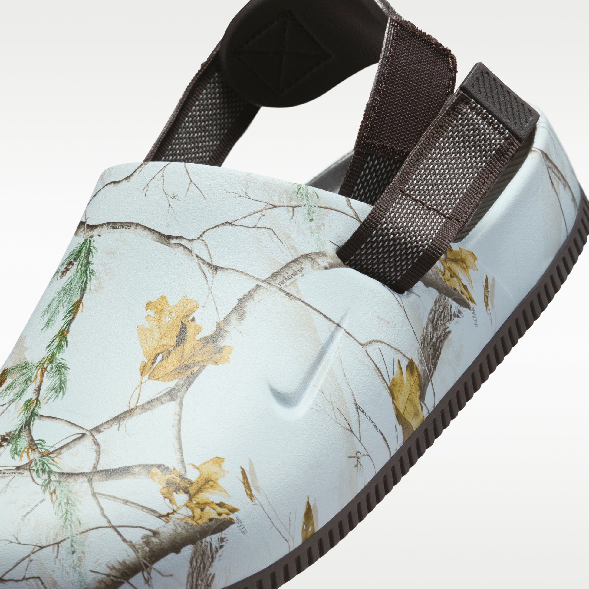 Nike Clam Real Tree Mules 'Light Blue Velvet Brown'  HV6255-201