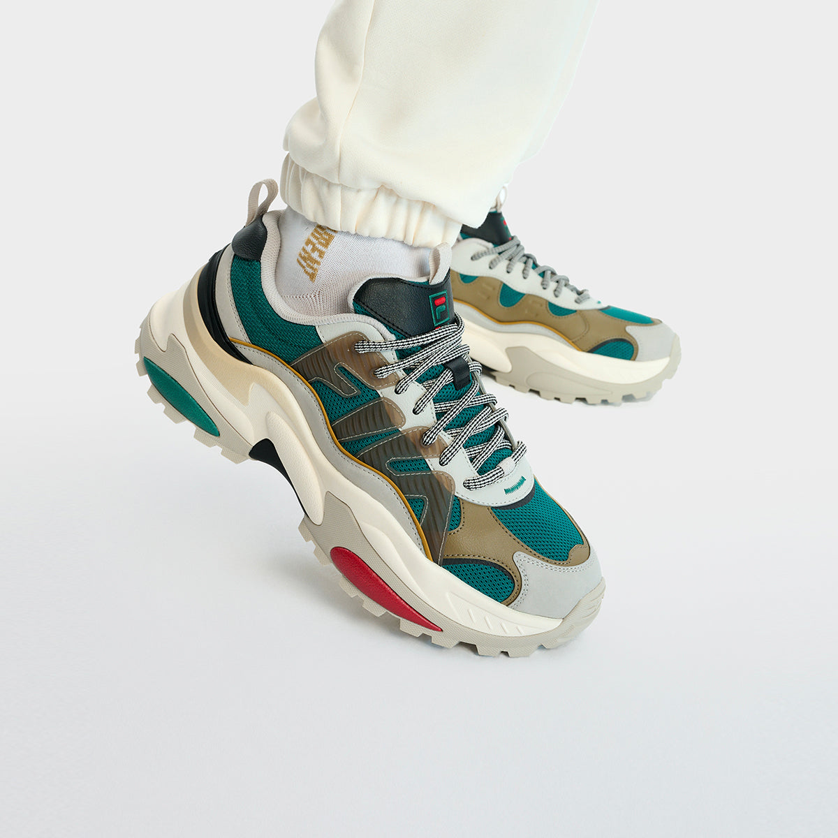 FILA Cella Sneakers 'Beige Green Brown' F12M331109FAP