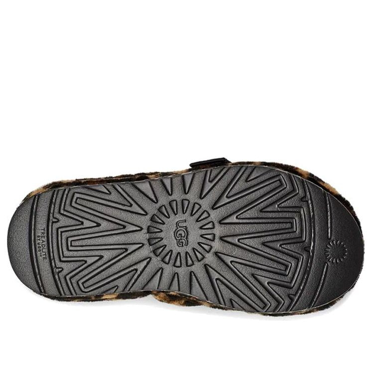 (WMNS) UGG Fluffita Panther Print Slide 'Brown' 1122556-BTC