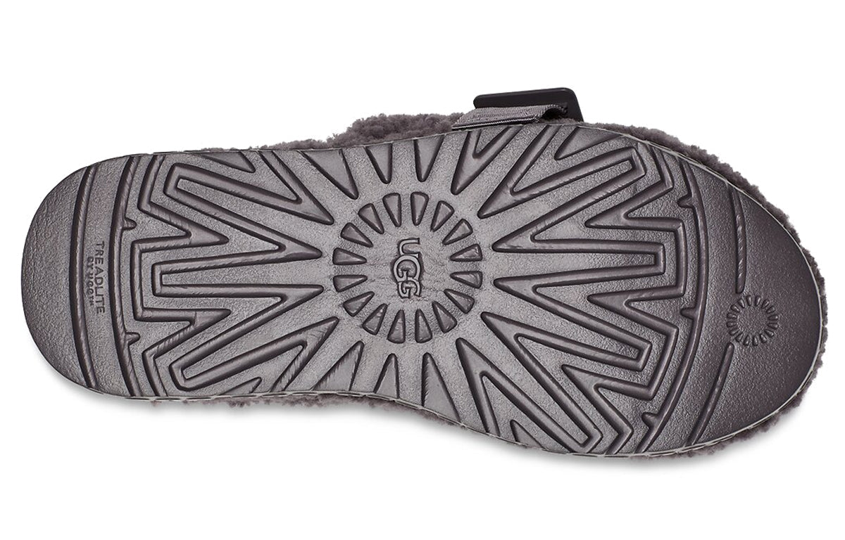 (WMNS) UGG Fluffita Thick Sole Slipper Gray 1113475-SHA