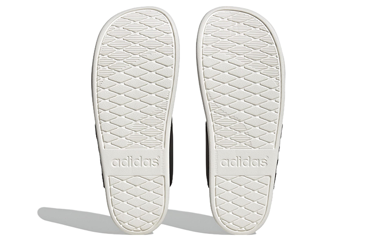 (WMNS) adidas Adilette Comfort Flip Flop 'Black White' HQ4458