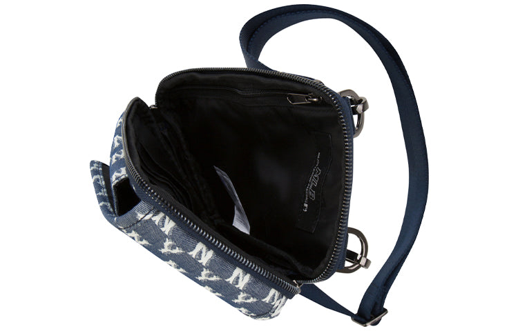 MLB Monogram NY New York Yankees Crossbody Bag Blue 32BGDD011-50N