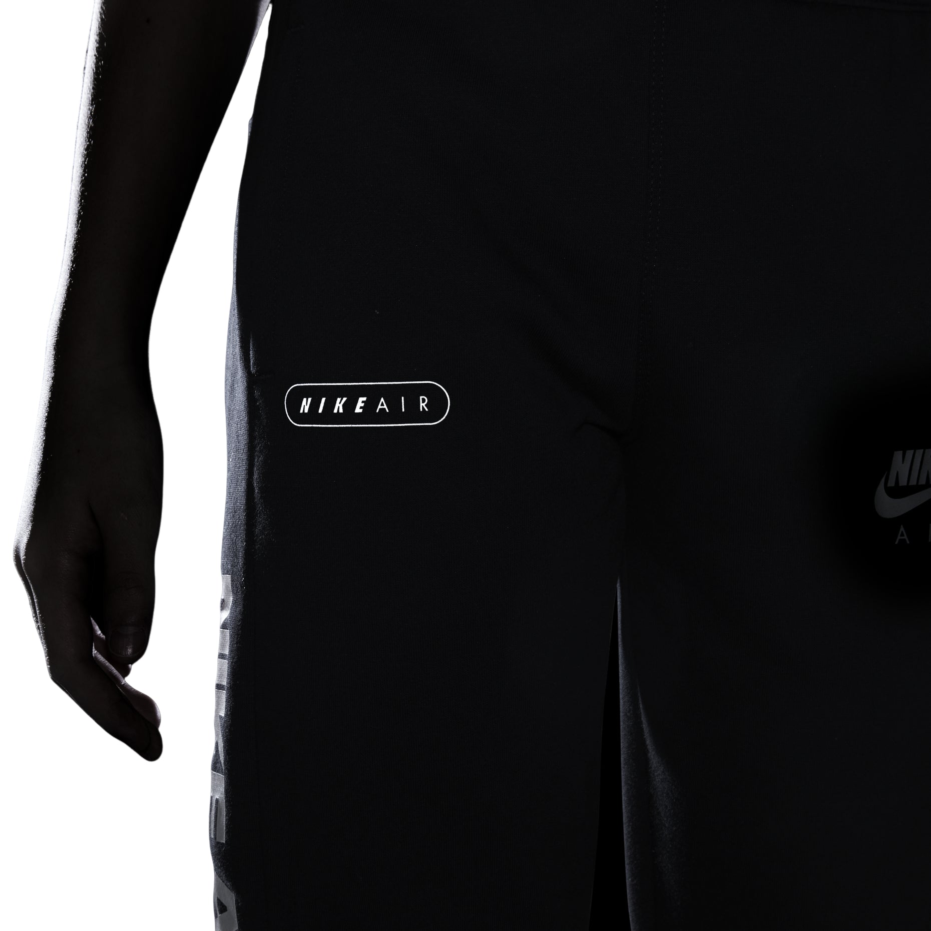 (GS) Nike Reflective Logo Printing Bundle Feet Sports Pants/Trousers/Joggers Boy Black DM8113-010