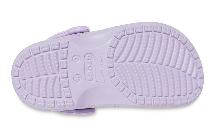 (GS) Crocs Baya Seasonal Printed Clogs 'Purple' 206180-530