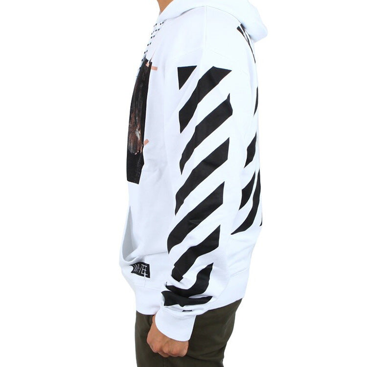 Off-White Caravaggio Hooded Pullover Men White OMBB001F150030030188