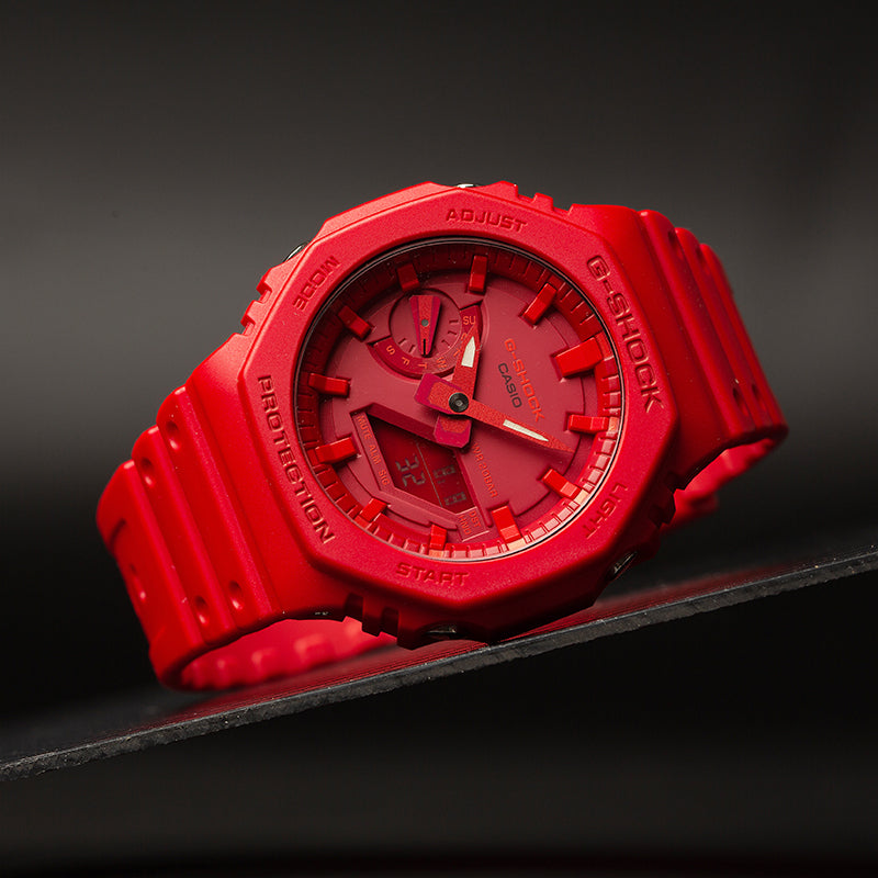 CASIO G-Shock Analog-Digital 'Red' GA-2100-4APR-PERSON