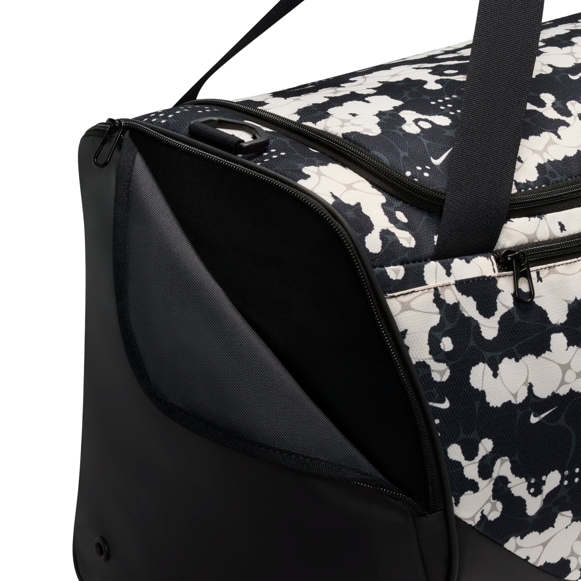 Nike 60L Medium Brasilia Allover Print Training Duffel Bag 'Chalk Black White' IH7849-103