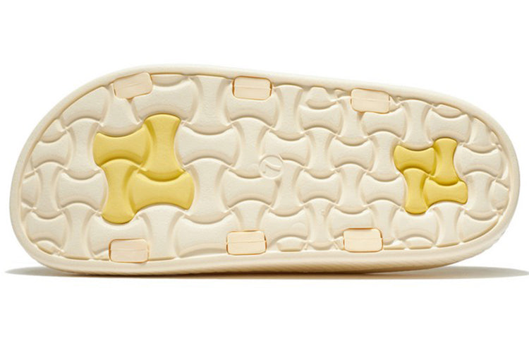 (WMNS) Li-Ning Clap Slippers 'Yellow Creamy White' AGAS004-4