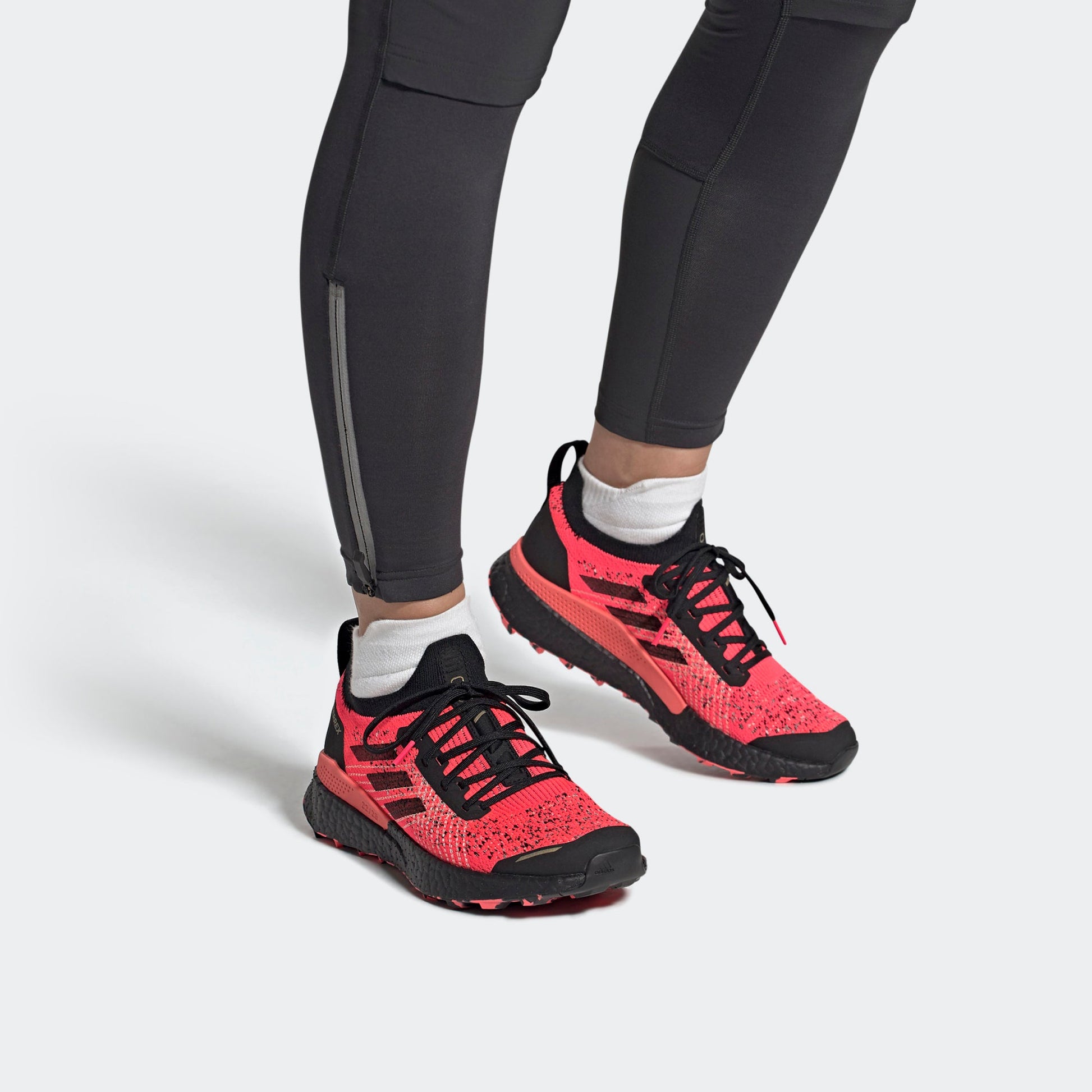 (WMNS) adidas Terrex Two Ultra Parley 'Red Black' FW9901