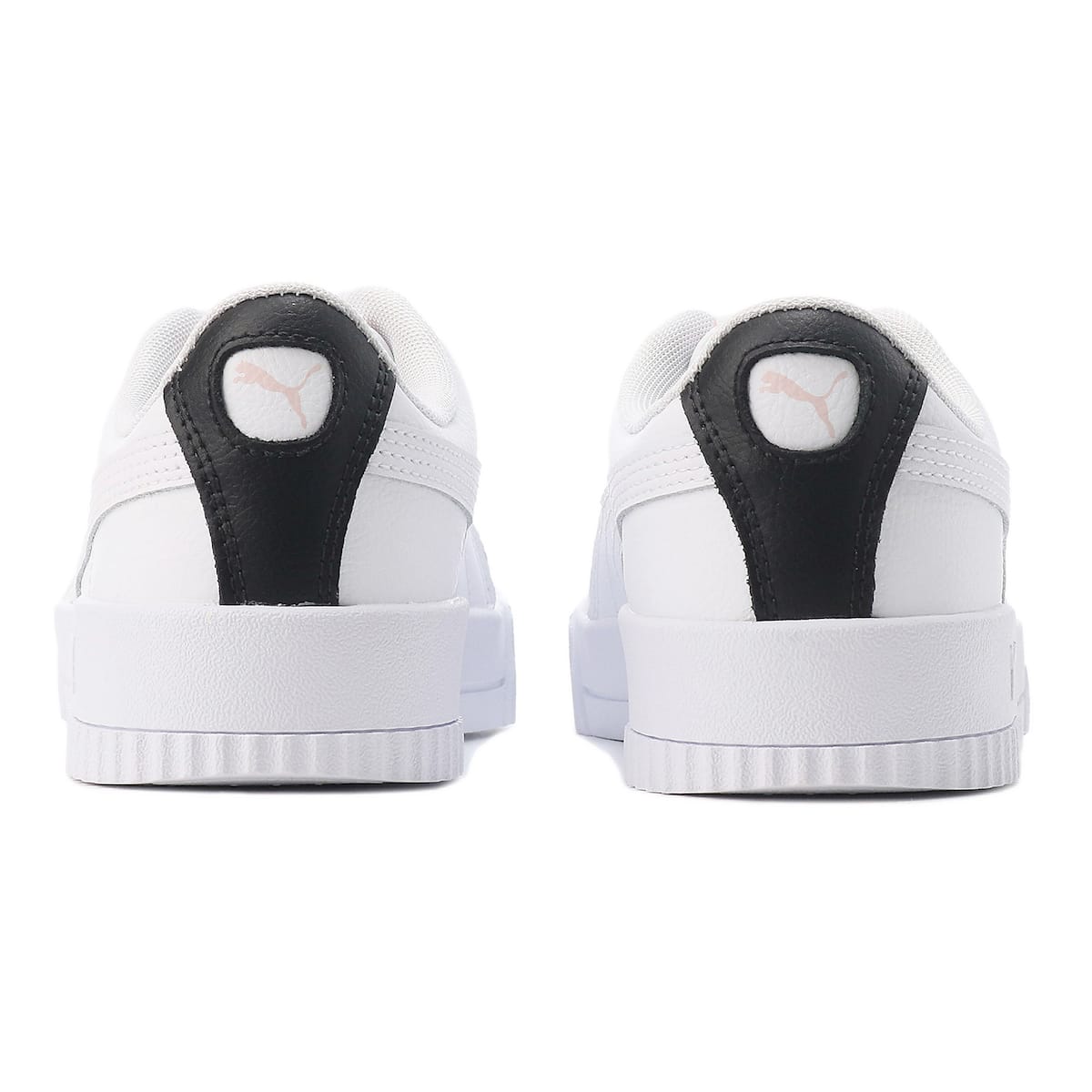 (WMNS) PUMA Carina Leather 'White Black Rosewater' 370325-23