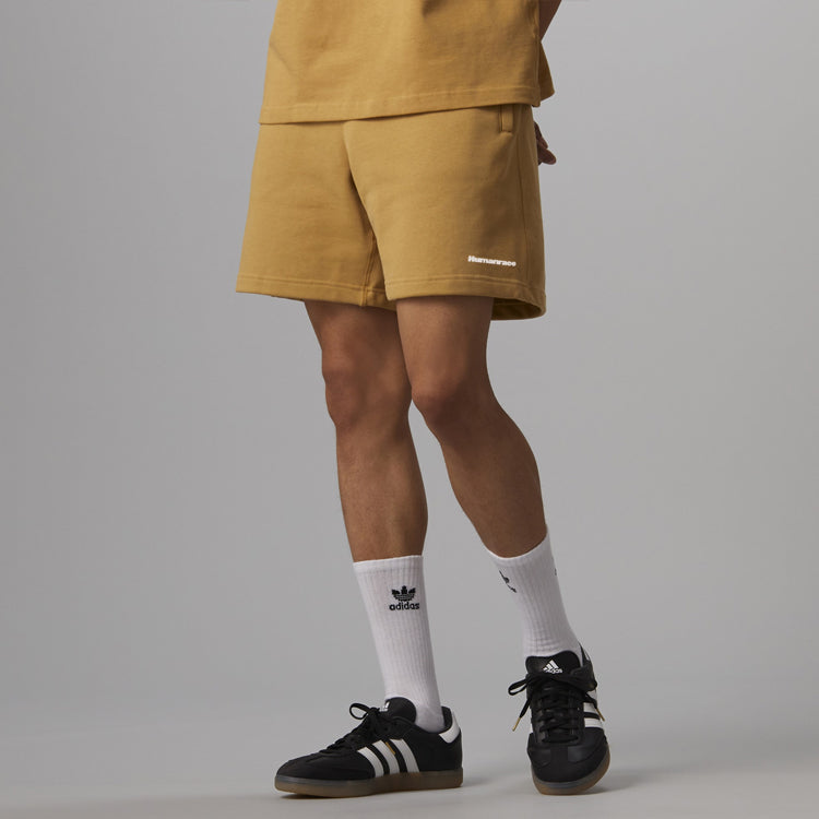 adidas x Pharrell Humanrace Small Logo Shorts 'Tan' HJ7067