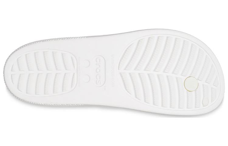 (WMNS) Crocs Classic Platform Flip Flop 'White' 207714-100