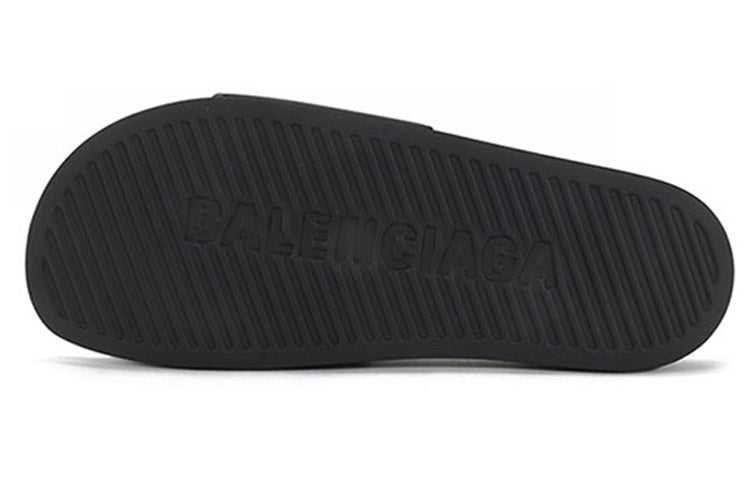 Balenciaga Pool Sandals Black/Yellow 565826W1S811070