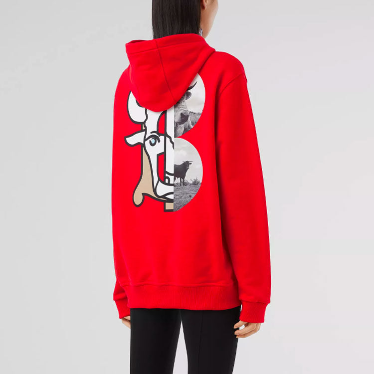 Burberry SS21 Alphabet Printing Unisex Red 80370821